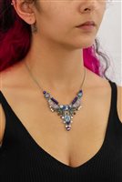Collar Ayala Bar Mujer Blue Domes in Aleación de Metal Cristallo R3648 - R3648